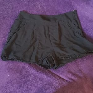 Black, double lined shorts.